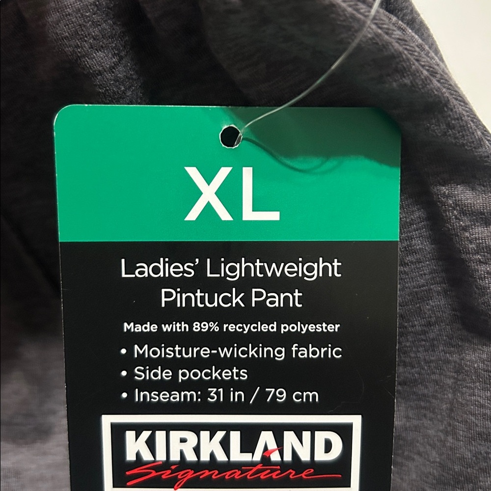 Kirkland Signature Charcoal with Purple Lounge Pants XL - Picture 2 of 5
